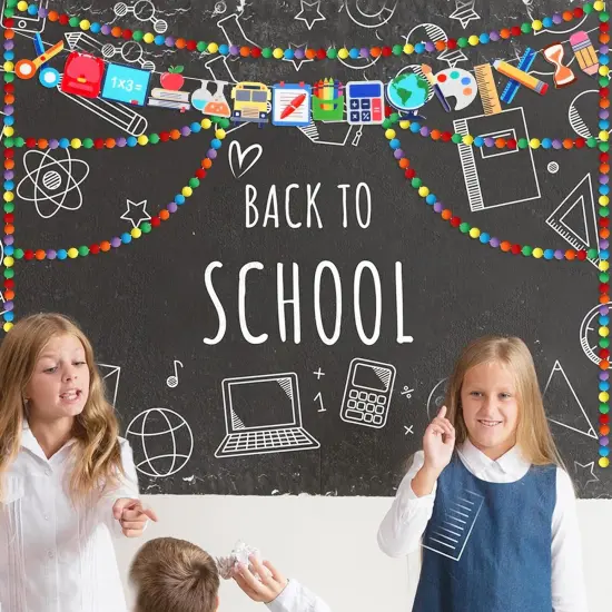 3 Pcs Colorful Felt Garland {2}