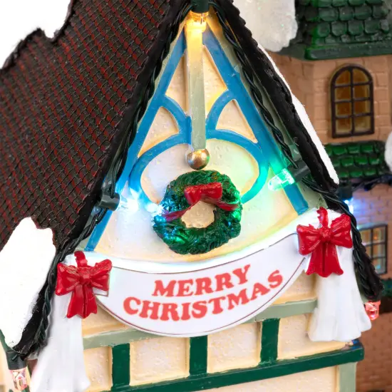 Northlight LED Lighted and Musical Christmas City Toy Shop Village Display Piece - 12" Multi {7}