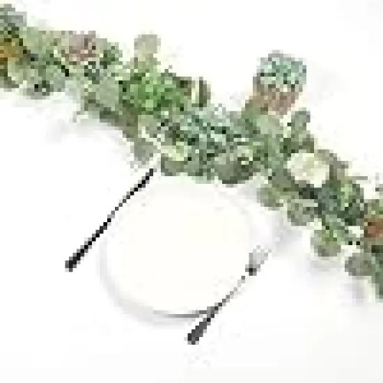 Silver Dollar Eucalyptus Leaves Hanging Vines {3}