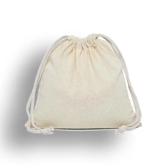 Versatile 3.5" x 5" Plain Cotton Muslin Pouch {3}