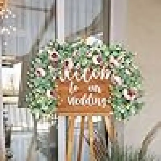 Rose Vine Faux Floral Garland for Wedding {5}