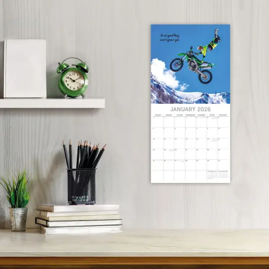 The Gifted Stationary 2026 Square Wall Calendar, Motivation, 16-Month Mind, Body, Spirit Theme Hanging Calendar with 180 Reminder Stickers, Month Planner for Home, or Creative Spaces, 12x12 In Multicolor {2}