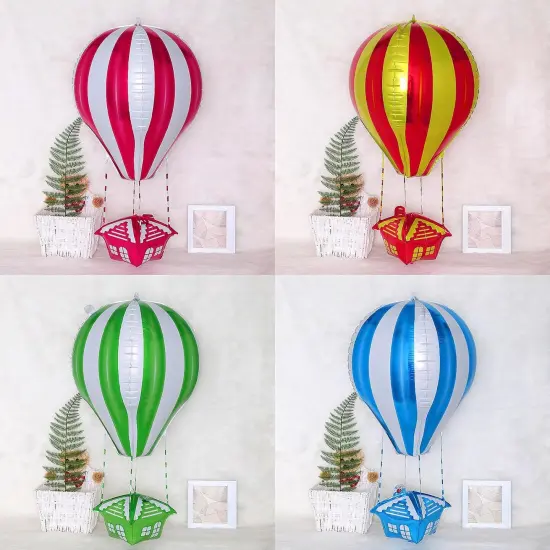 Helium Balloon Mylar Foil Balloons (4pcs) for Kids Themed Birthday Party Decor {2}