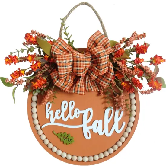 18 Inch Welcome Fall Wreath {1}