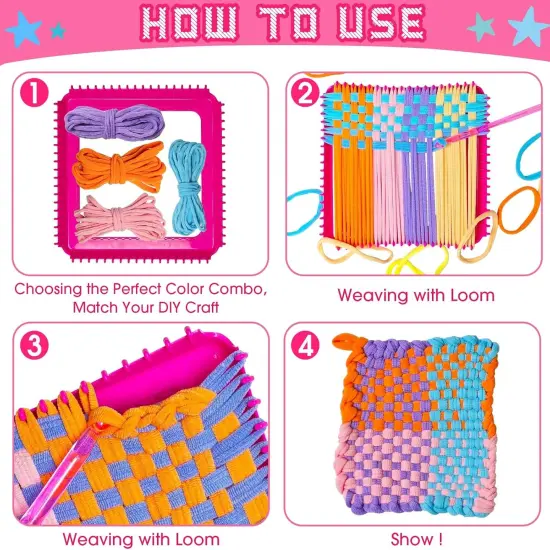 Weaving Loom Kit Toys for Kids and Adults {2}