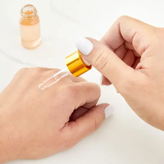 24-Pack Clear Glass Tincture Bottles with Dropper, Mini Eye Dropper Bottles for Essential Oils, Travel Aromatherapy Perfume, Liquid Cosmetics, Cuticle Oils (Gold and White, 10ml) {3}