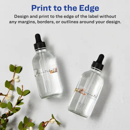 Avery Glossy Clear Rectangle Labels with Sure Feed, 5/8" x 7-1/2" {3}