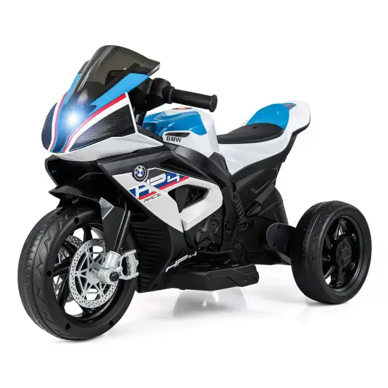 Costway 12V Kids Ride on Motorcycle Licensed BMW 3 Wheels Electric Toy w/ Light & Music {7}