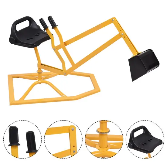 Heavy Duty Kid Ride-on Sand Digger Digging ScooperExcavator for Sand Toy {3}