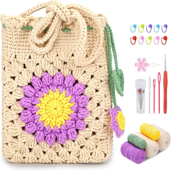 Phone Bag Beginners Crochet Kit {1}