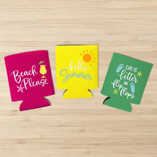 CousinDIY Stubby Cooler 12/Pkg-Assorted Colors {7}