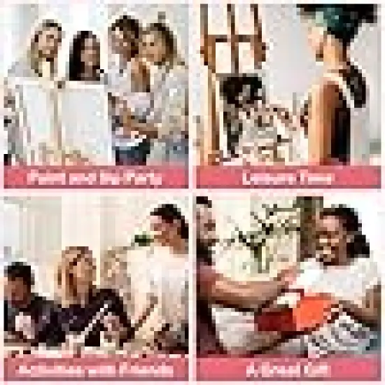Adults Sip and Paint Kit Pre Printed Canvas {5}