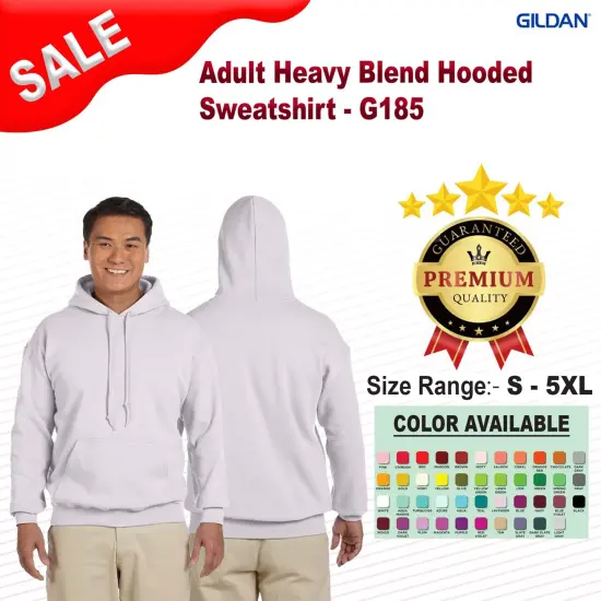 Gildan&reg; Adult Long Sleeve Heavy Blend Hooded Sweatshirt GRAPHITE HEATHER {2}