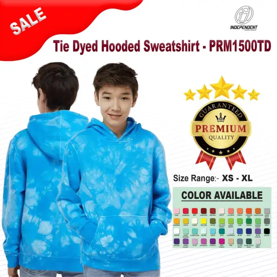 Independent&reg; Tie-Dyed Hooded Sweatshirt Tie dye black {2}