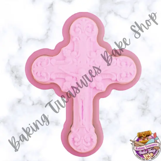Detailed Crucifix Silicone Mold {3}