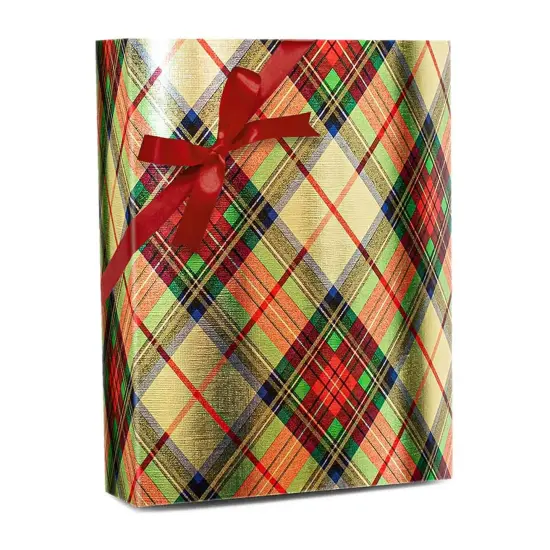 Plaid Christmas Wrapping Paper Traditional Gold Plaid 24 ''x417 ' T Gold Plaid {2}