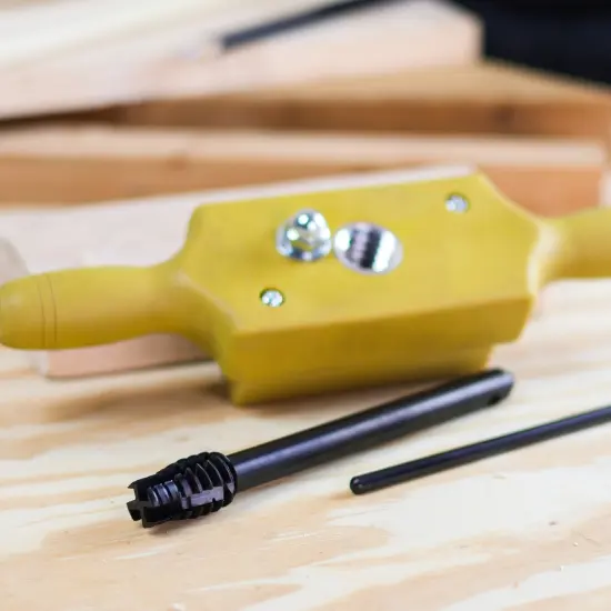 DCT Plastic Jig Dowel Thread Tap Kit - 3/4in x 6TPI Threading Box and Steel Tap {6}