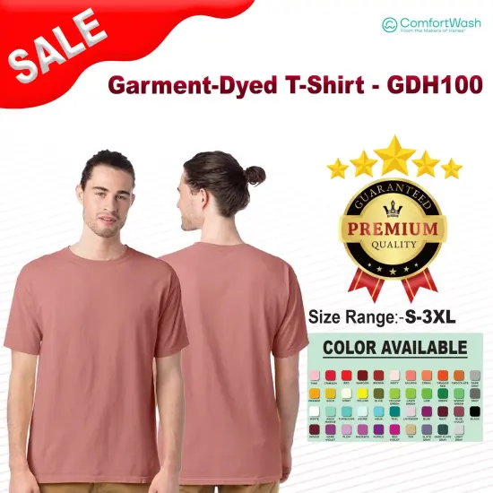 Hanes&reg; Garment Dyed T-Shirt Cypress Green {2}