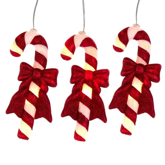 Kurt Adler 30-Light 5 Piece Battery-Operated Candy Canes Light Set {1}