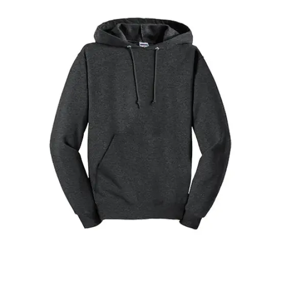 Jerzees&reg; Fleece Pullover Hooded Sweatshirt BLACK HEATHER {1}