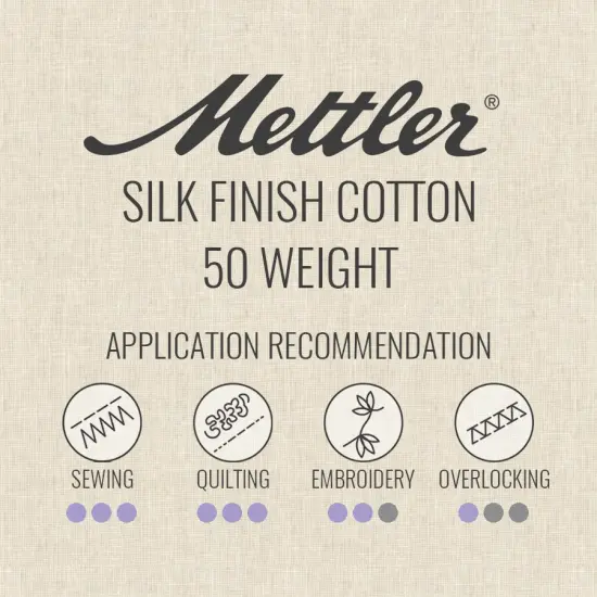 Moonstone (9150-1081) | Silk-Finish Cotton 50wt (1829M / 2000Y) | Mettler Thread {2}