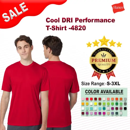 Hanes&reg; Cool DRI Performance T-Shirt Deep Royal {2}