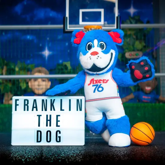 Bleacher Creatures Philadelphia 76ers Franklin 10" Mascot Plush Figure (City Edition '24-'25) {2}