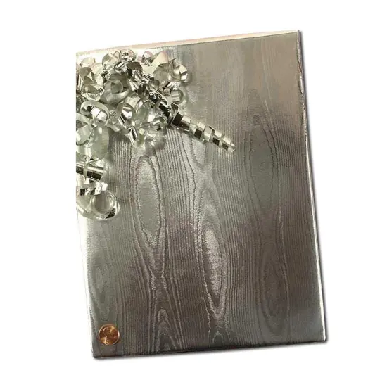 Silver Watercolor Embossed Metallic Wrapping Paper 24" x 833" Jumbo Roll {6}