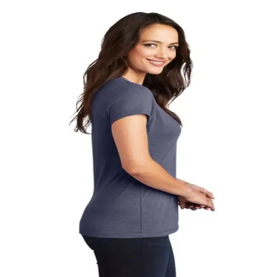 District&reg; Women&rsquo;s Fitted Perfect Tri Tee Grey Frost {6}