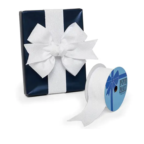 Textured Diamond Block Design Wired Ribbon 2.5" x 10 Yards {1}