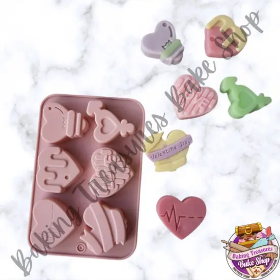 Heart Shaped Silicone Mold 6 Cavity {3}