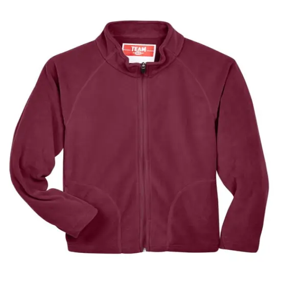 Team 365&reg; Youth Campus Microfleece Jacket SPORT MAROON {1}
