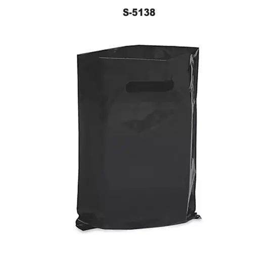 Custom Die Cut Bags - Perfect for Stores for 11 x 15 x 3" Black {3}