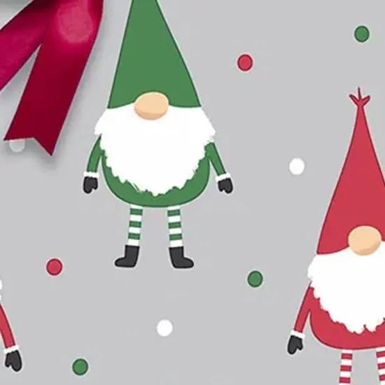 Christmas Gnomes Wrapping Paper 26'' x 833' {7}