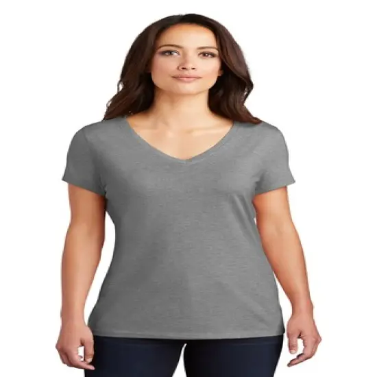 District&reg; Women&rsquo;s Perfect Tri V-Neck Tee Royal Frost {3}