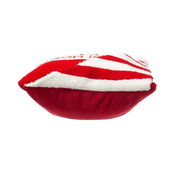 Set of 2 13.98"L Hooked 3D Snowman/Santa Pillows 2pk Santa {5}