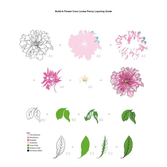 Build-A-Flower: Cora Louise Peony Layering Stamp & Die Set {3}