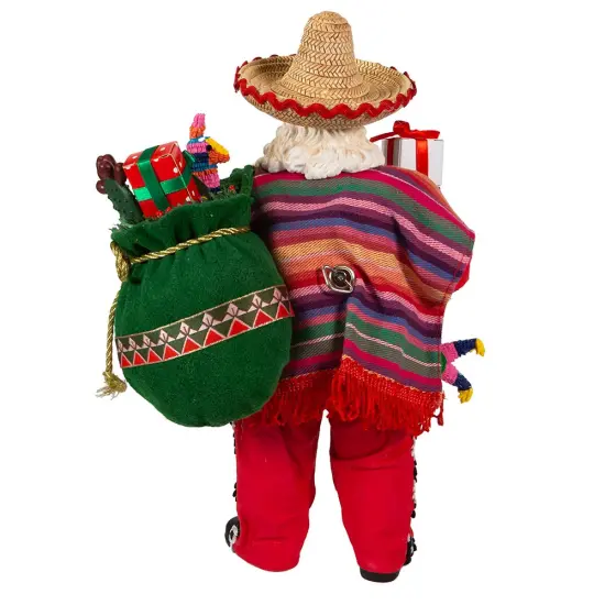 Kurt Adler 11-Inch Fabrich&eacute; Musical Mexican Santa {3}