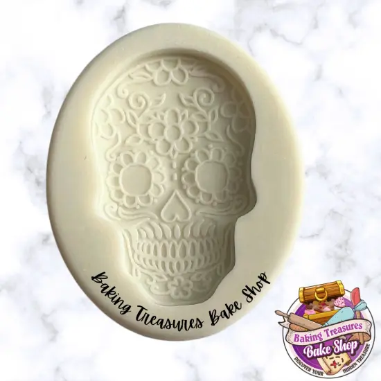 Day Of the Dead Sugar Skull Silicone Mold {6}