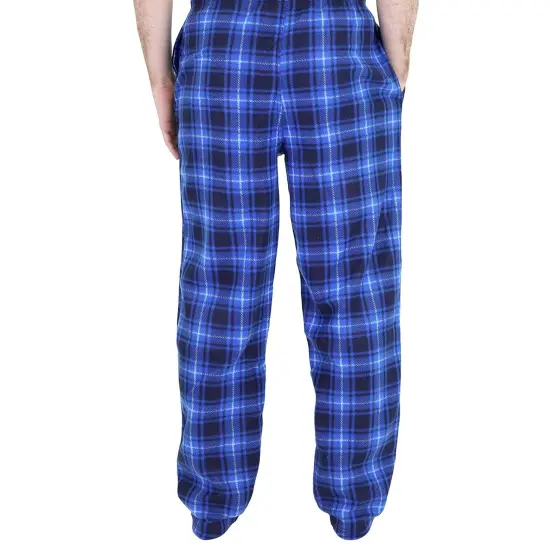 Mens Fleece Pants in Vibrant Blue Color {3}