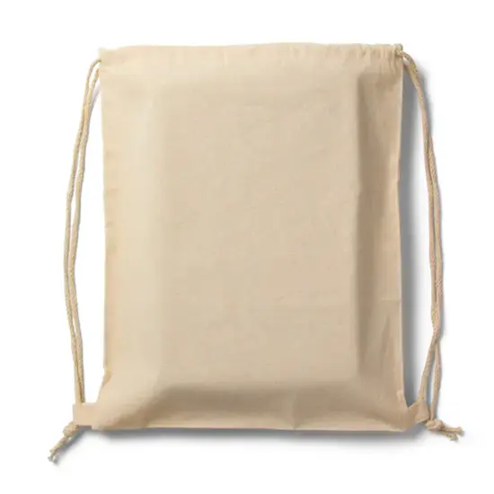 Liberty Bags&reg; Canvas Drawstring Backpack Black {4}