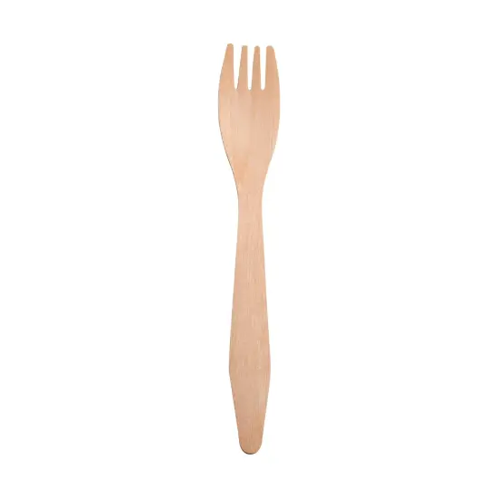 Natural Birch Eco-Friendly Disposable Dinner Forks (600 Forks) {1}