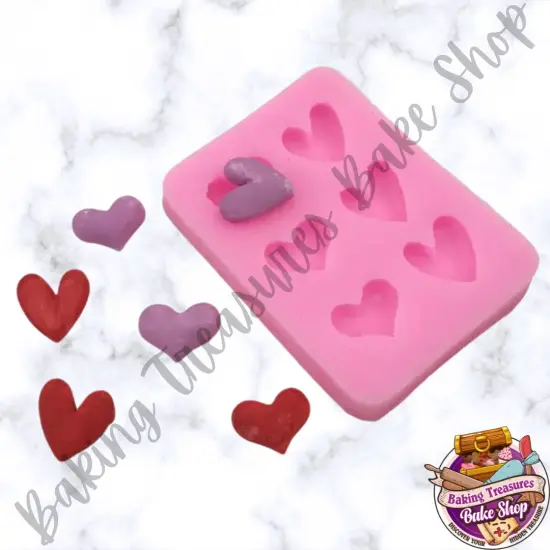 Smaller Hearts Silicone Mold {1}