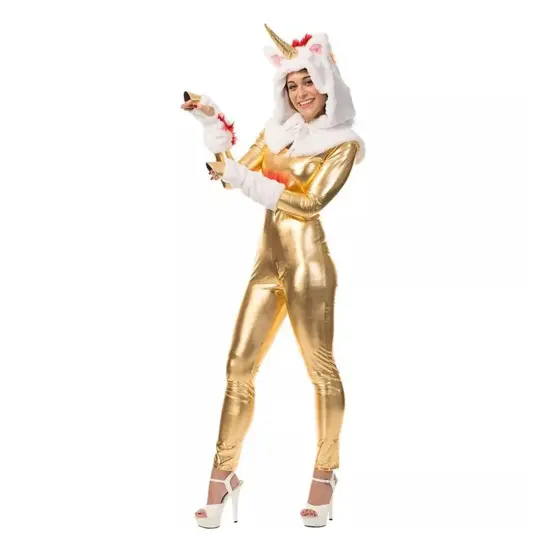 Unicorn Hood And Tail Adult Costume Kit, One Size {1}