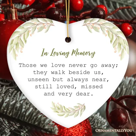 Always Near, Forever Dear Memorial Ornament, Christmas Keepsake for Loved Ones {1}