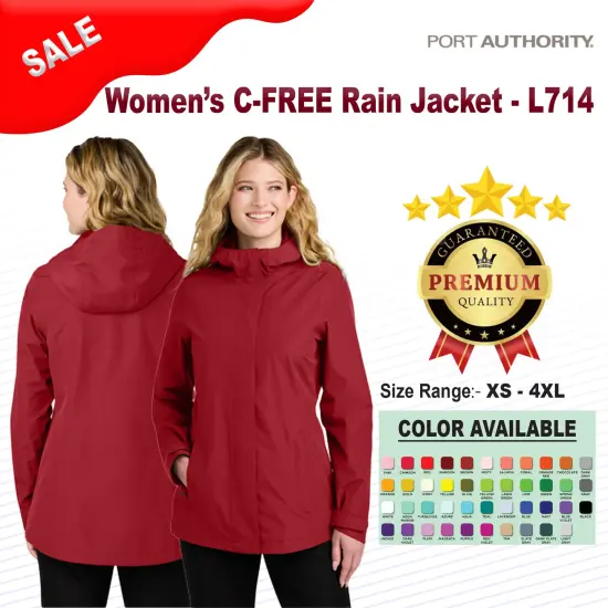 Port Authority&reg; Women&rsquo;s C-Free Rain Jacket True Navy {2}