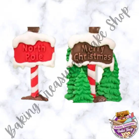 Christmas Road Signs Silicone Mold {4}