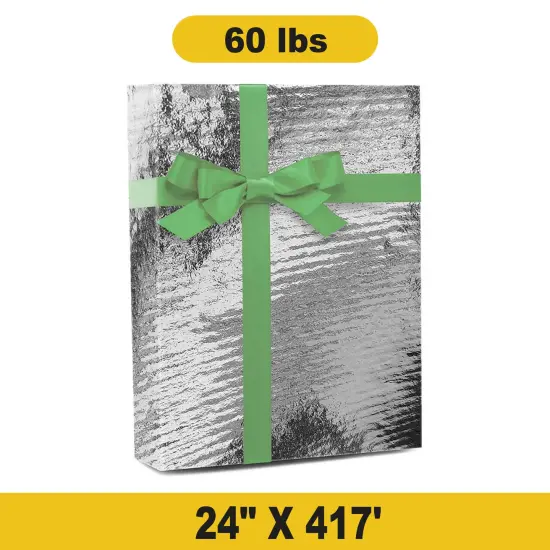 Elegant Metallic Foil Wrapping Paper Roll 24'' &times; 417' {1}