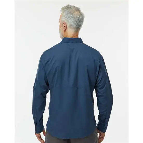 Paragon&reg; Kitty Hawk Performance Long Sleeve Fishing Shirt Navy {7}