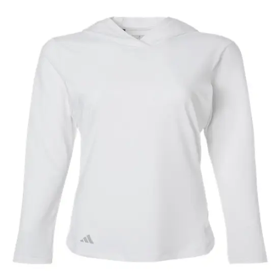 Adidas&reg; Women's Performance Hooded Pullover White {1}